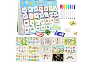 TFS TOP · FANS Montessori Toys for Toddler Busy Book: Preschool Learning Activities 3 4 5 Year Old Boys Girls Kids Gifts