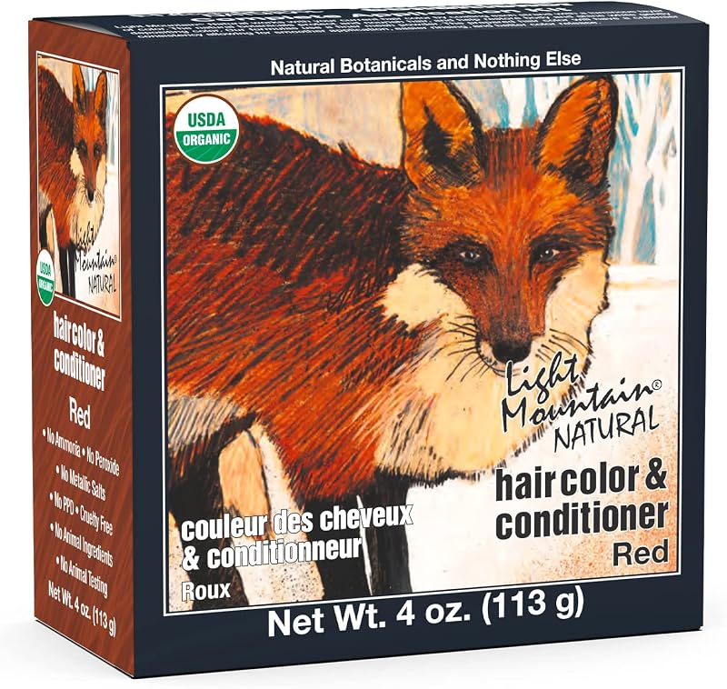 Light Mountain Red Henna Hair Color & Conditioner 120ml - Natural Botanical
