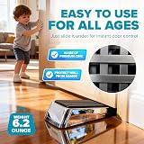 STRONGEST HOME Zinc Rubber Door Stop Wedge Set 2 Plus Wall Protectors view 3