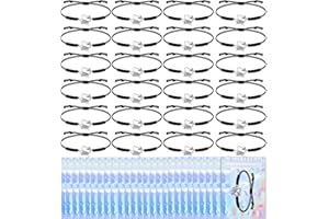 IDEALMUZIK 24 Pcs Cheerleader Gifts Adjustable Cheer Bracelet w/ 24 Packaging Bags Girls Cheerleading Charm Bracelet Bulk for Kids Cheer Team Jewelry School Accessories Thanksgiving Christmas New Year Gifts