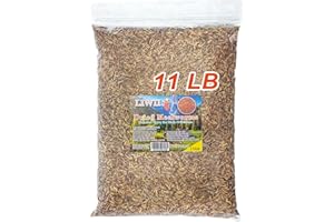 LIWII Dried Mealworms -11 LBS- 100% Natural Non GMO High Protein Mealworms - Bulk Mealworms for Wild Birds, Chicken Treats, Hamster Food, Gecko Food, Turtle Food, Lizard Food