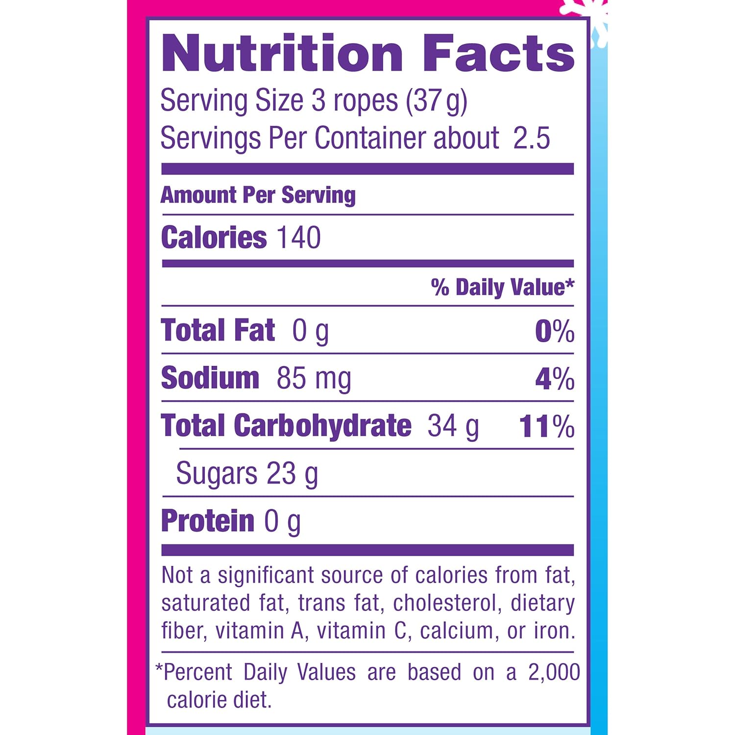 35 Sweet Tarts Nutrition Label Label Design Ideas 2020