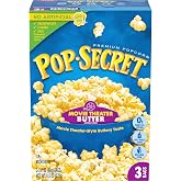 Pop Secret Popcorn, Movie Theater Butter, Microwave Popcorn Bags, 3 Count Box