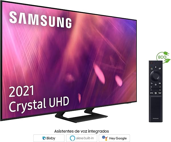 Samsung 4K UHD 2021 65AU9005  Smart TV de 65 con Resolucin Crystal UHD Procesador Crystal UHD Contrast Enhance HDR10 Motion Xcelerator Turbo Multi View y Alexa Integrada
