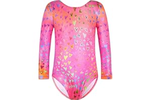 Snowheart Girls Gymnastics Leotards -Long Sleeve Leotards For Girls Toddler Gymnastics Leotard