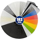 Allturn 182 Pcs Plastic Welding Rods Accessory Set | For TPO TEO And PP Plastics, 7.87 Inches Long, heat up to 473&deg;F