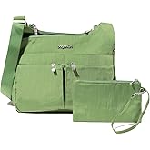 Baggallini Crossbody Travel Bag 11x8.5 Lightweight Water-resistant Nylon Handbag