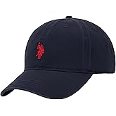 U.S. Polo Assn. Baseball Cap, 100% Cotton Adjustable Dad Hat with Small Pony Logo