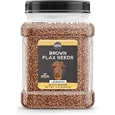 Birch &amp; Meadow, Whole Brown Flax Seeds, 1.8 Lb | For baking, cooking, and pantry use