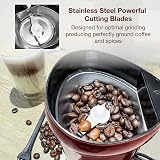 Andrew James Electric Grinder 150W Bean Nut Spice 70g Basin Red view 6