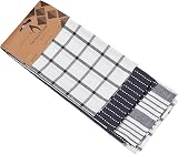 Penguin Home Set of 3 100% Cotton Kitchen Towels White Charcoal 50x70 cm view 7