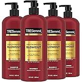 TRESemmé Shampoo 4 Pack Keratin Smooth Transforming Unruly Hair, Formulated with Lamellar-Discipline, 28 Fl Oz