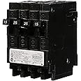 Siemens 25 Amp Double-Pole and (2) 15 Amp Single-Pole Type QT Triplex Circuit Breaker