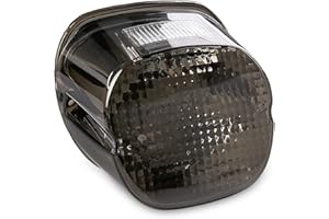 Krator Smoke LED Taillight Brake Light Compatible with 1999-2009 Harley Davidson Night Train - FXSTB