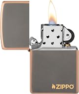 Zippo Rustic Bronze Lighter 49839ZL Belly Flame Personalizable Logo view 3