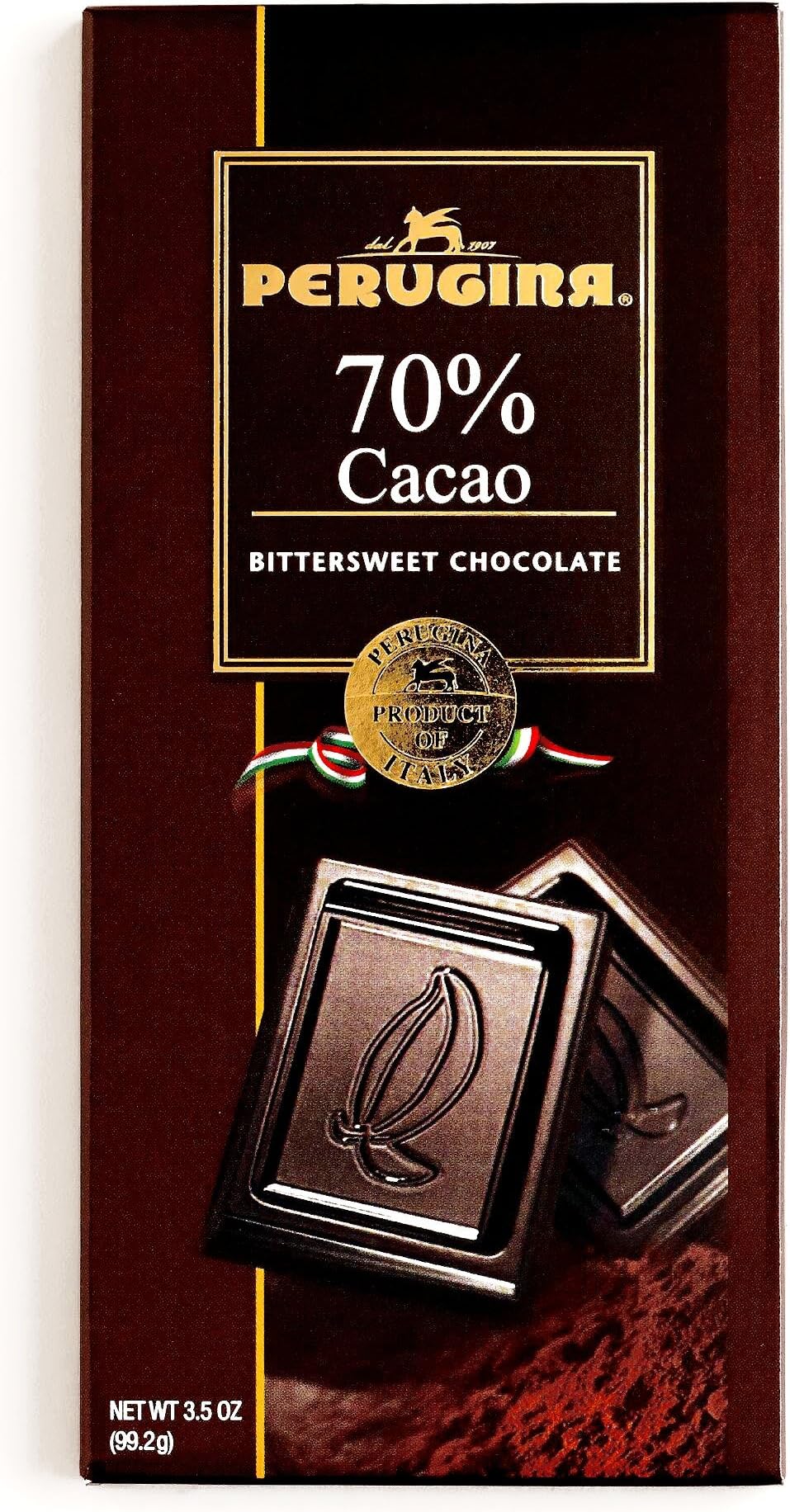 Perugina Bittersweet Chocolate Bar 3.5 oz each (1 Item Per Order)