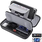 JSAUX Carrying Case Compatible with Steam Deck/ROG Ally, Protective Hard Shell Carry Case Built-in Charger & Docking Station Storage, Portable Travel Bag for Steam Deck OLED/ROG Ally X