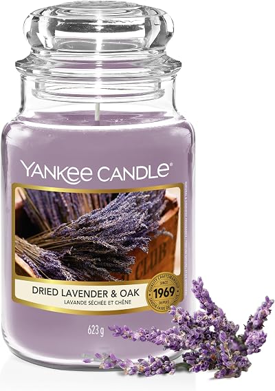 Yankee Candle Dried Lavender & Oak Large Jar 150 Hours Burn Time