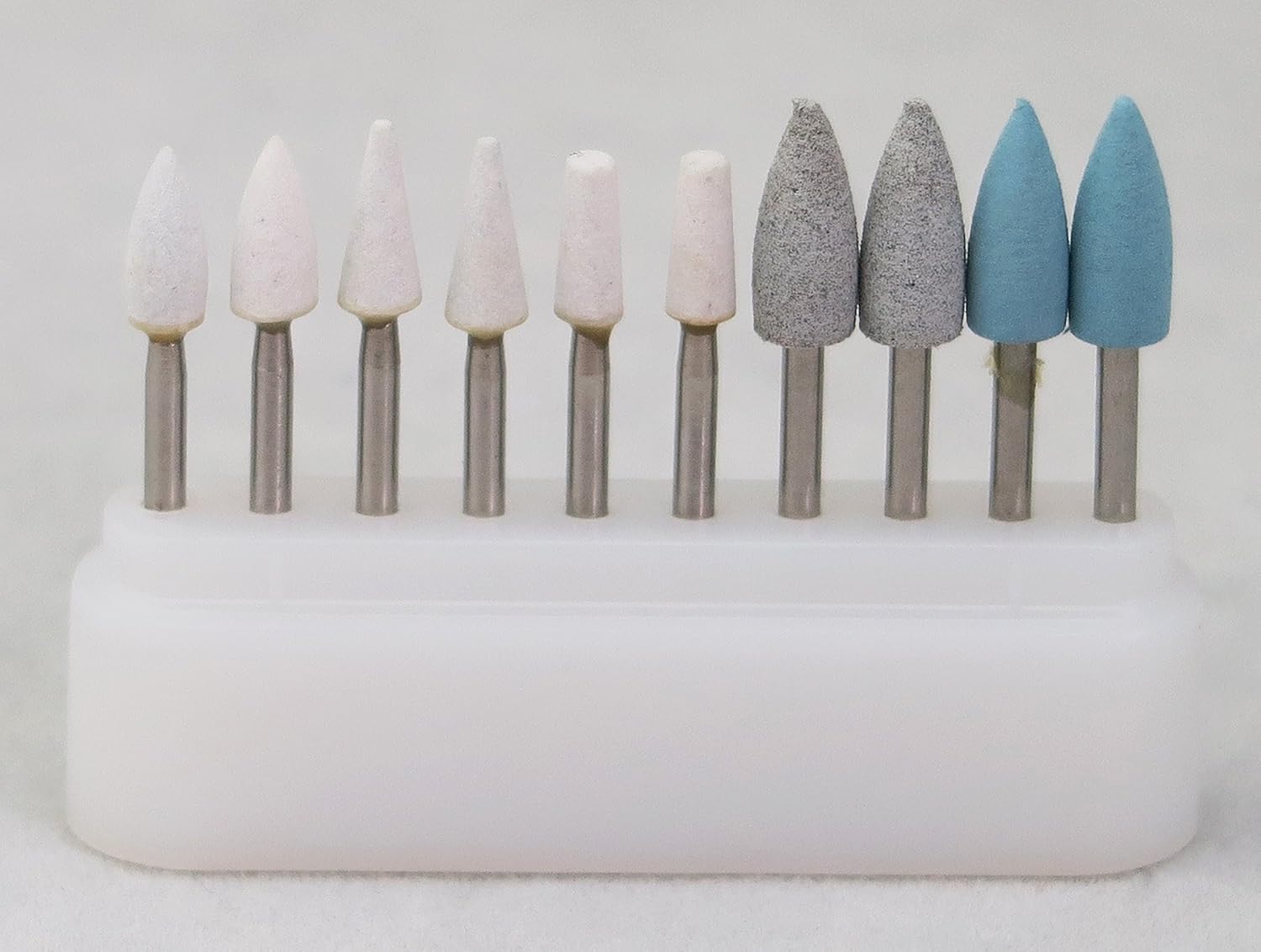 QITOO 30PCS Polisher Burr Arkansas Stone Burs and Silicon Burs FG Finishing and Polishing for