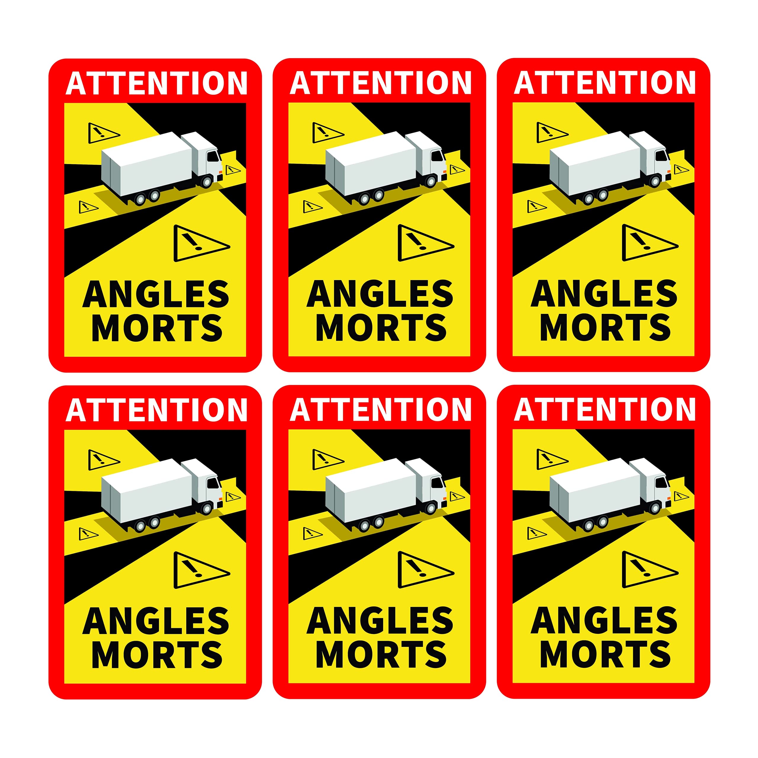 Prolac Angles Morts/Blind Spot Stickers for Truck and Caravan (Pack of 6)