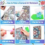 pearoft Diamond Art Notebook Kit for Kids 5-12 Mandala 2 Pack PU Cover view 7