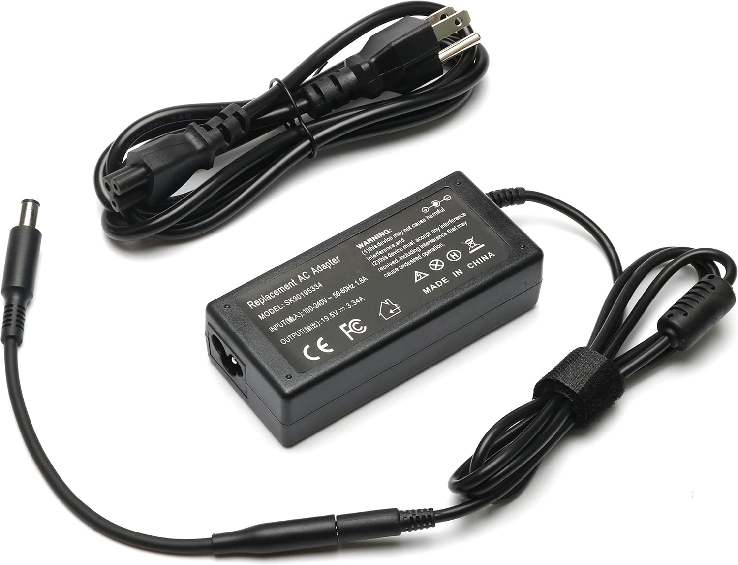 45W&65W Laptop Charger AC Adapter for Dell Laptop Latitude 5290 7490 E5540 E7440 E6410 7480 5480 7390 E6430 E5570 E3490 E5490 Vostro 1520 1500 3560 XPS L502X 9370 Studio 1558 Supplied with Power Cord