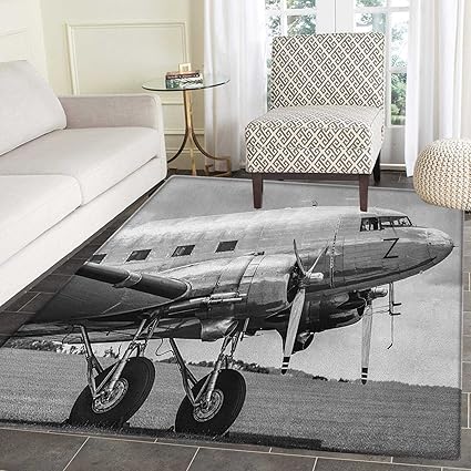 Amazon Com Vintage Airplane Rug Kid Carpet Old Airliner