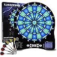 Turnart Electronic Dart Board,13 inch Illuminated Segments Light Based Games Electric Dartboard for Adults Tested Tough Segment for Enhanced Durability Professional with Scoring