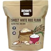 Anthony's Sweet White Rice Flour, 3 lb, Glutinous Rice Flour, Gluten Free, Non GMO, Product of the USA