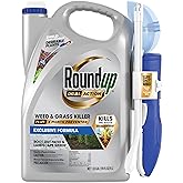 Roundup Dual Action Weed &amp; Grass Killer + 4 Mo. Preventer, Wand, 1.33 gal. | Weed Killer Spray with Sure Shot Wand, Kills Existing Weeds and Grasses Down to the Roots, For Patios, Driveways, Sidewalks
