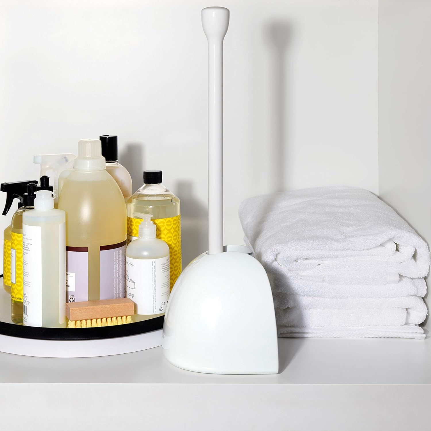 OXO Good Grips Toilet Plunger with Cover,White,: Home & Kitchen