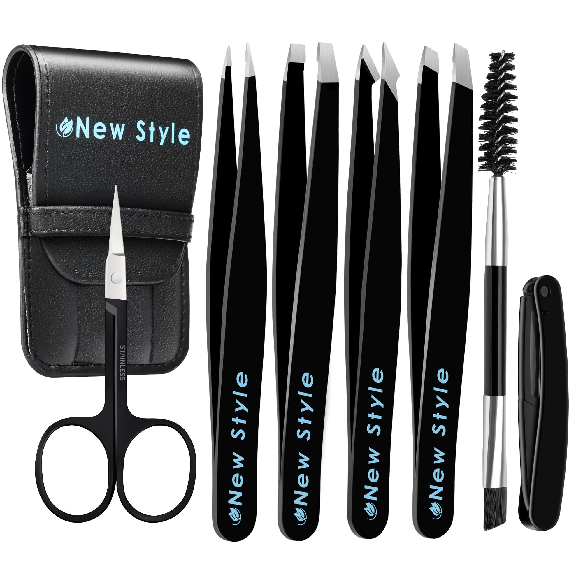 New Style Tweezers For Women And Men – Precision Eyebrow Stainless Steel Tweezer Set For Ingrown Hair, Chin, Splinter, Wig Combo Pack With Travel Case