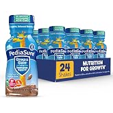 PediaSure Grow &amp; Gain Kids Nutrition Shake, 7g Protein, Chocolate, 24 Pack | Great-tasting nutritional shake with immune support for kids, 27 vitamins &amp; minerals, non-GMO &amp; gluten-free, 8-fl-oz bottles