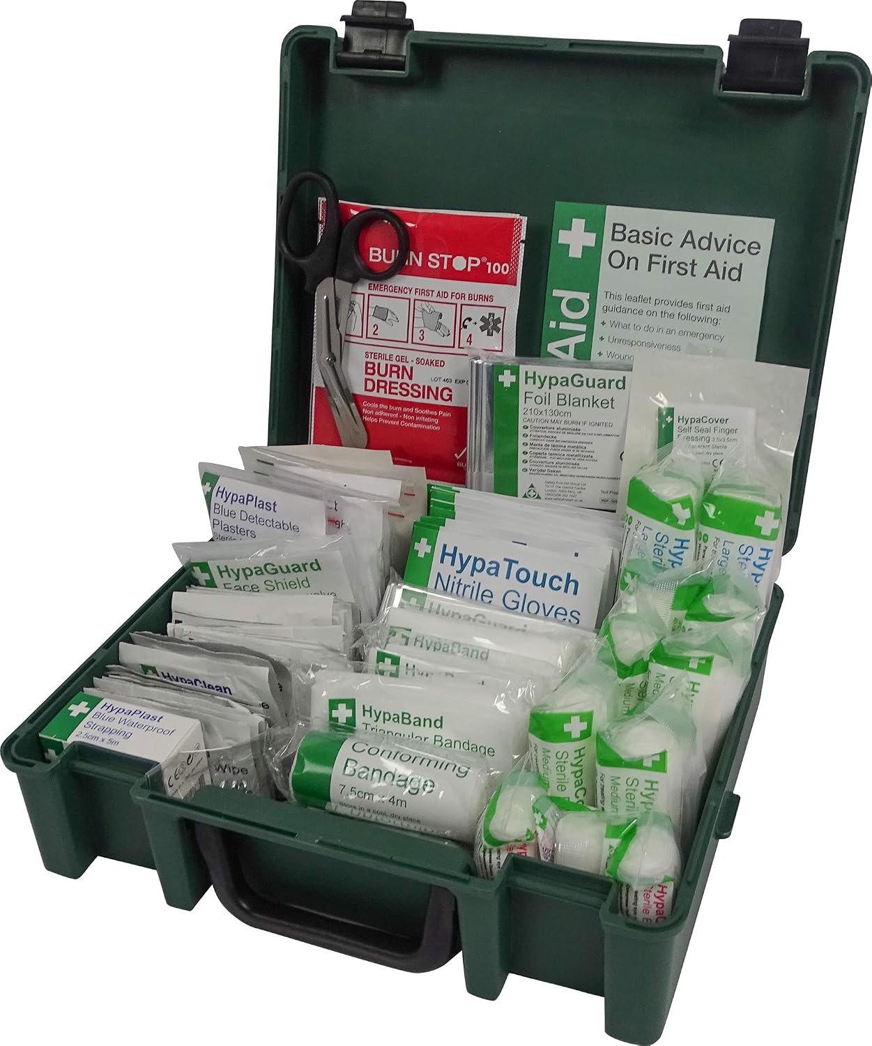 Safety First Aid Group K3170SM Economy Catering Kitchen First Aid Kit, Small Fully-Stocked 1-10 Persons British Standard