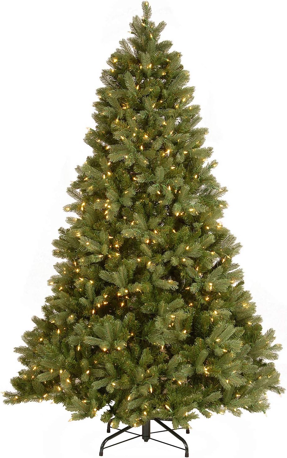 Trees - National Tree Company Pre-Lit 'Feel Real' Artificial Full Downswept Christmas Tree, Green, Douglas Fir, Dual Color LED Lights, Includes PowerConnect and Stand, 7.5 Feet