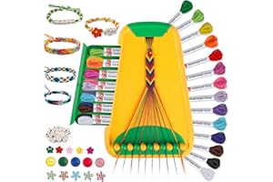 MAYNACS Arts and Crafts for Kids Ages 8-12,Friendship Bracelet Making Kit for Girl,Kids Jewelry Making Kit with 28 Pre-Cut Threads,Christmas Birthday Gifts for Ages 6 7 8 9 10 11 12 Year Old (Green)