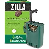 Zilla Aquatic Reptile Internal Filter, Turtle Tank Filter, Medium | Internal aquarium filter, self-priming, auto-start pump, 145 GPH, protective grate