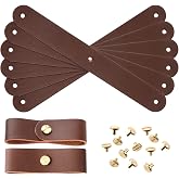 Chunful 6 Pcs Leather Breakaway Halter Replacement Straps for Horses | Includes Rivets for Easy Setup, Breakaway Safety Design, Durable Leather Replacement, Halter Repair Set Fits Standard Halters