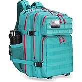 HongXingHai 45L Military Tactical Backpacks 3 Days Assault Pack Bag Fitness Rucksack 3 Day Bug Out Bag Hiking Treeking Molle Daypack (Miamivice)