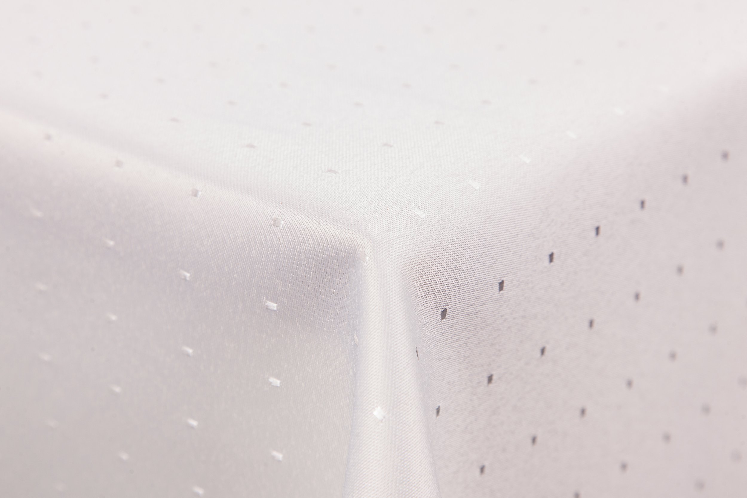 Punkte damask tablecloth by First-Tex, Polyester, creme/champagner, 130 x 160 — image 1