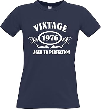 Vintage 1976 Tee Shirt Femme: Amazon.fr: Vêtements et accessoires