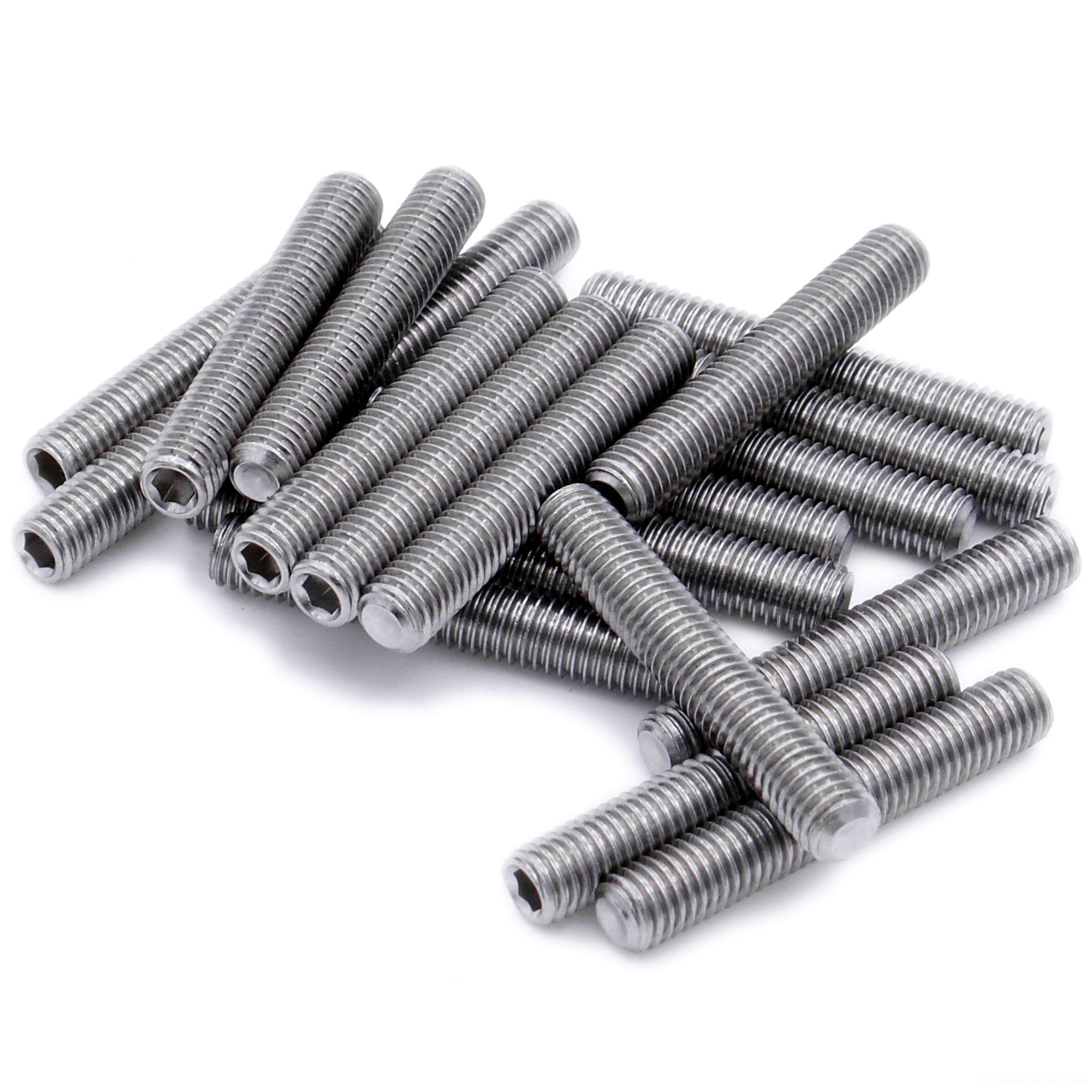 M10 (10mm x 35mm) Hex Socket Grub Screw (Cup Point) - Stainless Steel (A2) (Pack of 10)