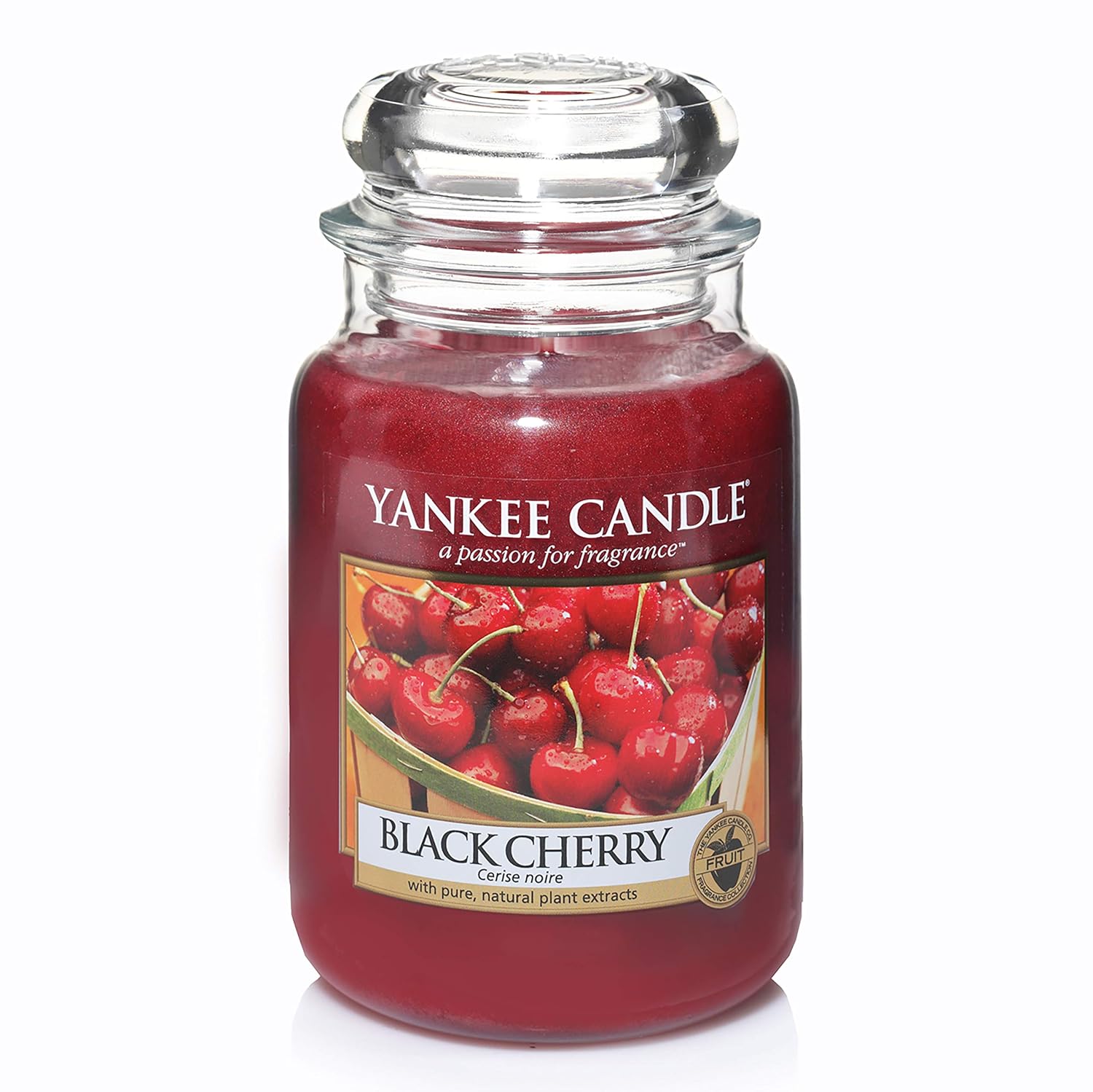 Buy Yankee Candle Large Black Cherry Wax Jar Candle (10.16 cm x 10.16