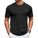 COOFANDY Mens Knit T-Shirts Casual Crewneck Short Sleeve Shirts Summer Tops Basic Pullover Tees