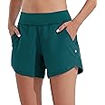 Willit Women's 5" Swim Board Shorts Quick Dry Beach Swimming Shorts UPF 50+ High Waisted Liner Pockets