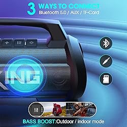 W-KING Portable Speaker, 120W Peak 70W RMS