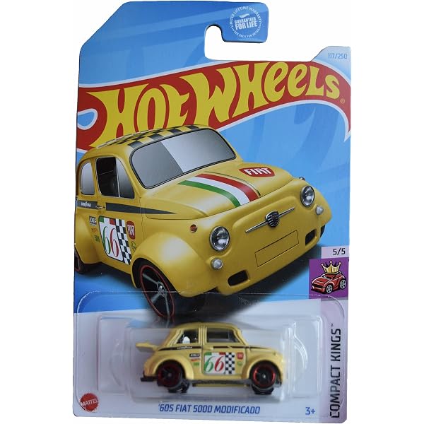 Amazon.com: Matchbox Hot Wheels '60s Fiat 500D Modificado, Compact
