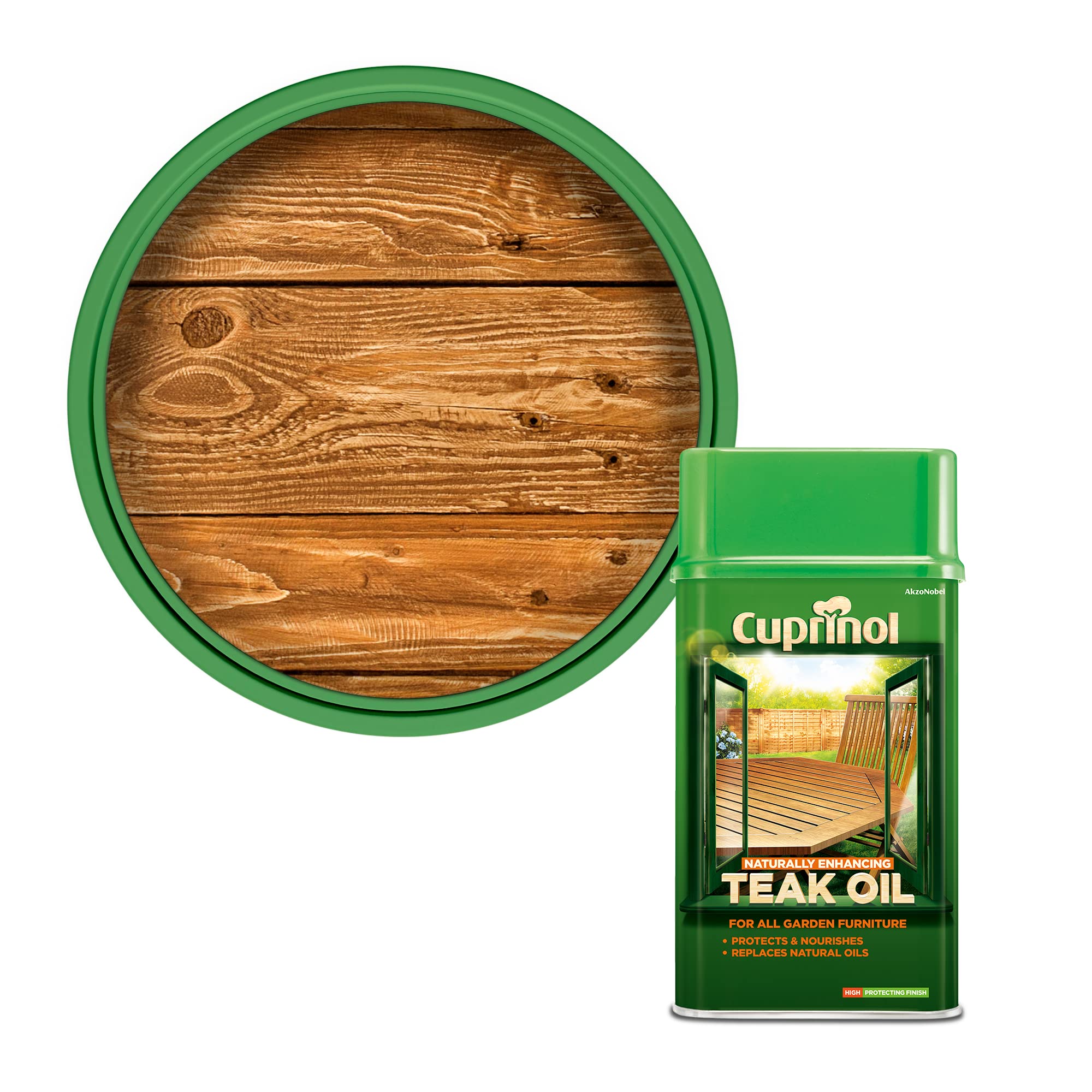 Cuprinol Garden Furniture Teak Oil - Clear - 1L โ image 1