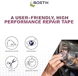 Bostik Max Repair Tape Clear 50mm x 20m Ultra Strong Waterproof Duct Tape view 4
