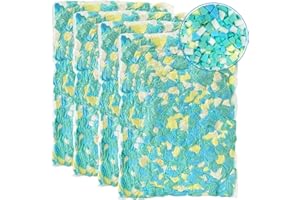 Welacer 19.5lbs Shredded Memory Foam Filling for Bean Bag Filler, Without Added Gel Particles, Premium Soft and Great for Stuffing, Multi Color and Shape